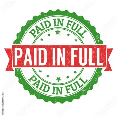 "Paid in full stamp" Stock image and royalty-free vector files on ...