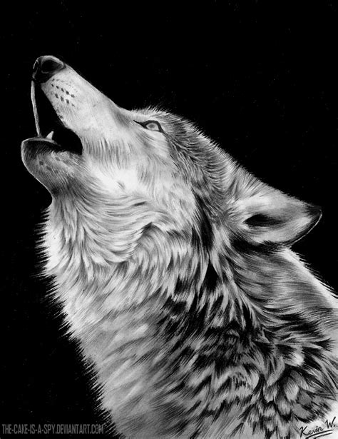 Howling Wolf by Spectrum-VII on DeviantArt