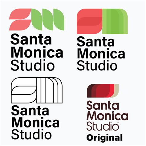 Santa Monica Studio's Logo already looks nice, but I tried redesigning ...