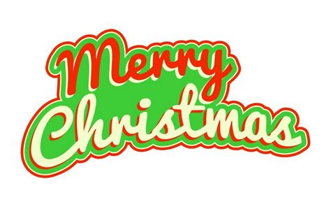 Merry Christmas text font graphic 552742 Vector Art at Vecteezy