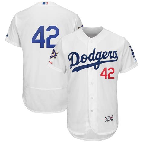 Men's Los Angeles Dodgers #42 Jackie Robinson White 2019 Jackie ...