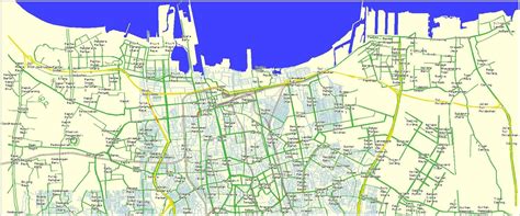 Jakarta map - Peta Jakarta utara (Jawa - Indonesia)