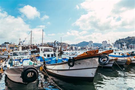 Tongyeong Port Sea Landscape at Summer in Korea Editorial Photography ...