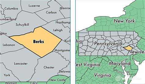 Berks County, Pennsylvania / Map of Berks County, PA / Where is Berks ...