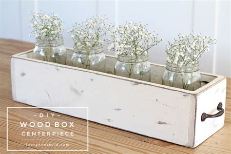 DIY Wood Box Centerpiece - Love Grows Wild