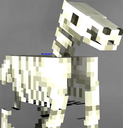 Minecraft - Skeleton Horse by Krsman30 on DeviantArt