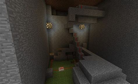 secret waterfall hideout [redstone] Minecraft Map