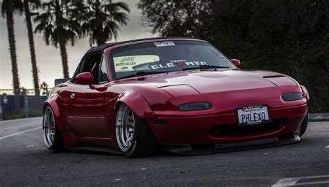 HD wallpaper: miata, Mazda MX-5, mx5, widebody, Rocket Bunny, sunset ...