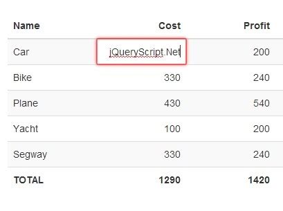 Stylish Editable Table Plugin with jQuery and Bootstrap 2/3 - Editable ...