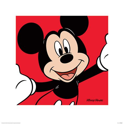 Mickey Mouse (Red) Art Print | The Art Group