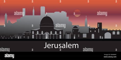 Jerusalem skyline Stock Photo - Alamy