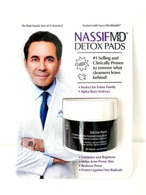 Nassif MD Dermaceuticals Detox Pads Complexion Perfecting (60 Pads ...