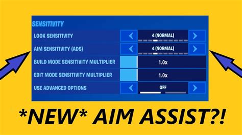 NEW FORTNITE SETTINGS EXPLAINED (AIM ASSIST + SENSITIVITY UPDATED ...