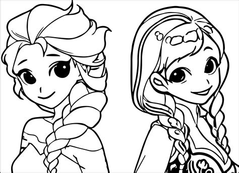 Frozen Drawing Anna And Elsa at PaintingValley.com | Explore collection ...