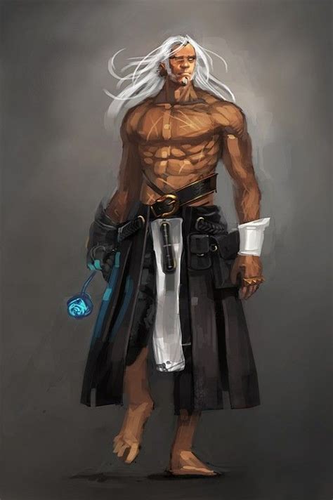 Monk, human male old | Fantasy character design, Monk dnd, Concept art ...