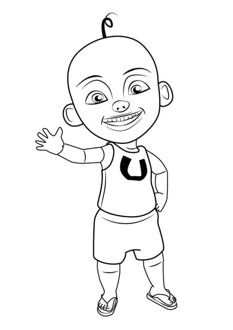 Upin from Upin and Ipin Coloring Page - Free Printable Coloring Pages ...