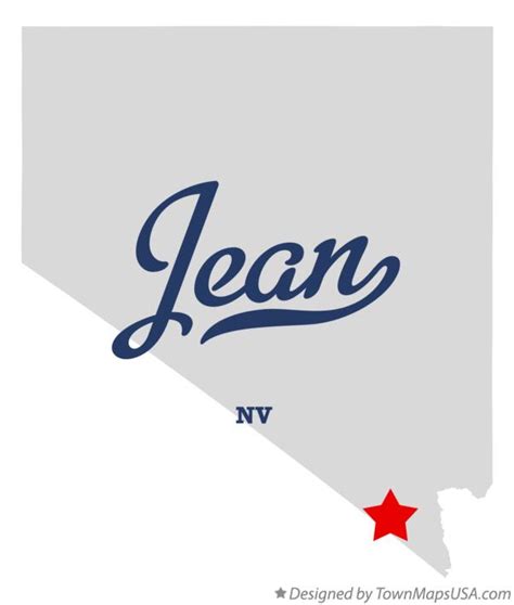 Map of Jean, NV, Nevada