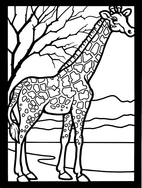 Free Giraffe Coloring Pages