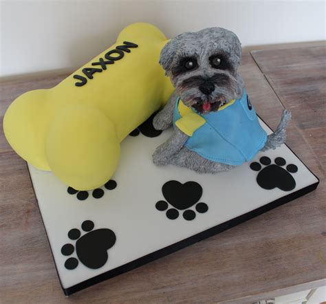 Dog & bone cake terrier | Dog bone cake, Animal cakes, Novelty cakes