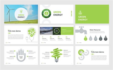 Green Energy - PowerPoint template for $19