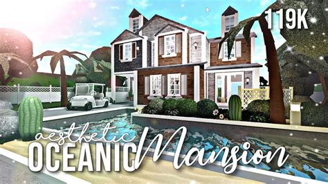 Bloxburg: Aesthetic Oceanic Villa 119k - YouTube