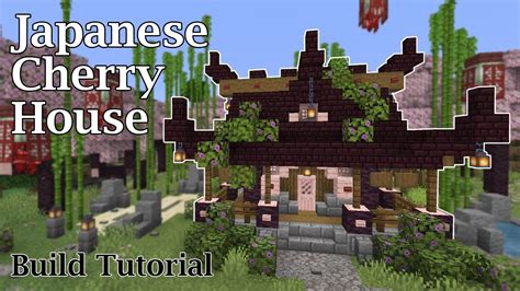 Minecraft Japanese Tiny House | Tiny Cherry Blossom Build Tutorial ...