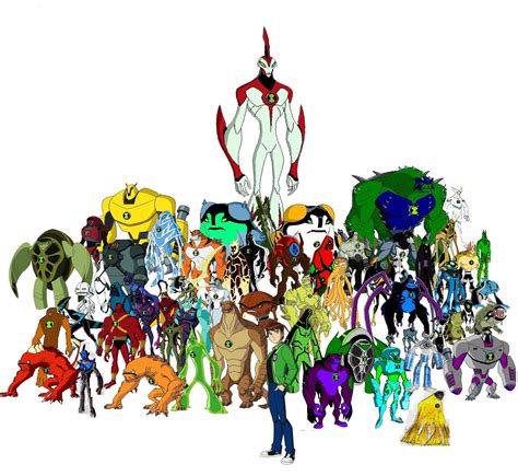 Ben 10 Omniverse All Aliens drawing free image download, aliens ben 10 ...