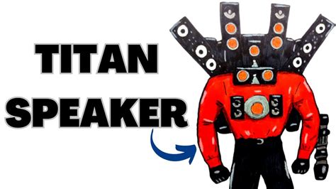 Cómo DIBUJAR al🔉TITAN SPEAKERMAN (Skibidi Toilet) How to DRAW TITAN ...