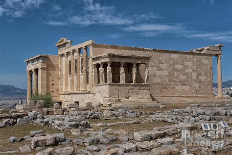 Temple Of Erechtheion on the Acropolis in Athens Photograph by Patricia ...