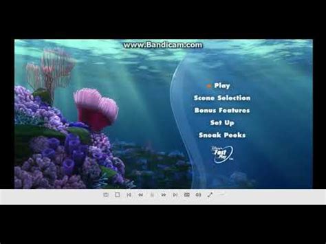 Finding Nemo DVD MENU 2013 - YouTube