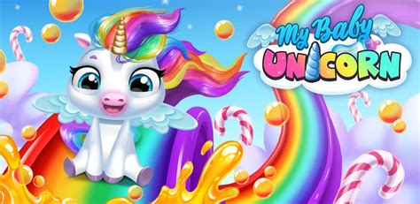 My Baby Unicorn Cute Rainbow Pet Care & Dress Up | Baby unicorn, Pet ...