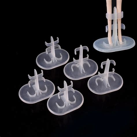 5pcs/lot Clear Doll Stand Display Holder For Barbie Dolls Stands Doll ...