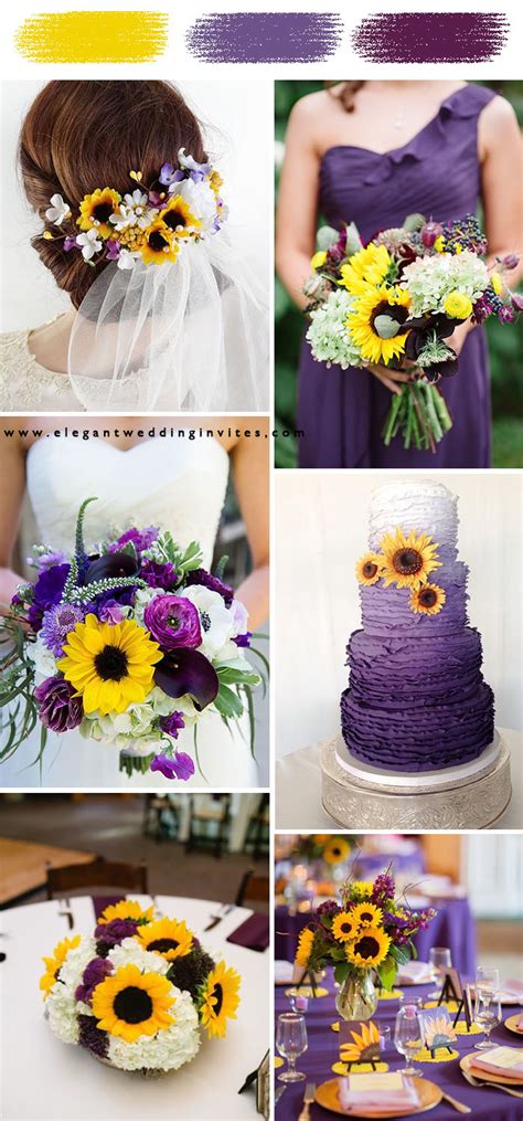 7 Awesome Colors that are great for a Sunflower Wedding Theme ...