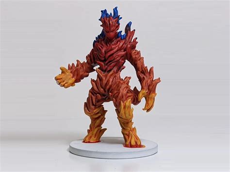 Fire elemental dnd miniature Remixed by Darkwing - MakerWorld