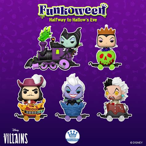 Funkoween 2022: Disney Villains Train Set Funko Pop! Figures