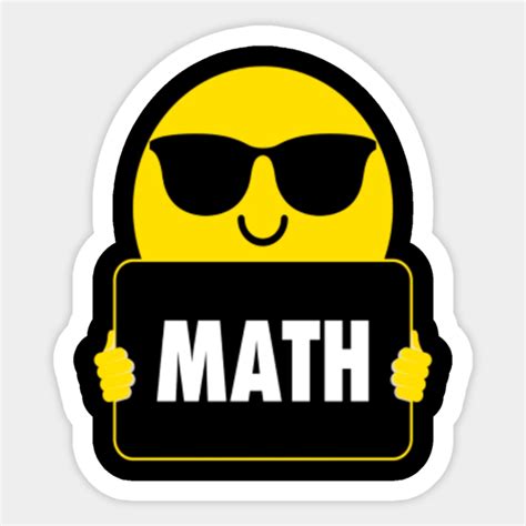 Math Emoji Sunglasses Mathematics Tee - Math Emoji Sunglasses ...