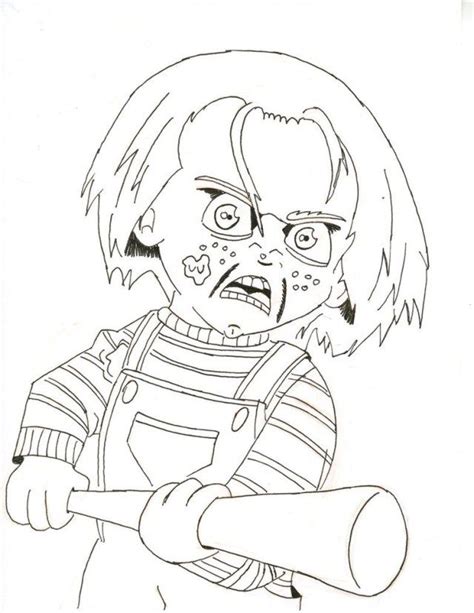 Free Printable Chucky Coloring Pages