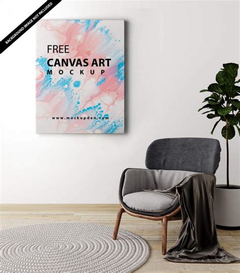 Free Canvas Art Mockup (PSD) – FreeMockup.net