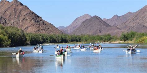 Orange River Canoe tours - River Hiking in the south of Namibia