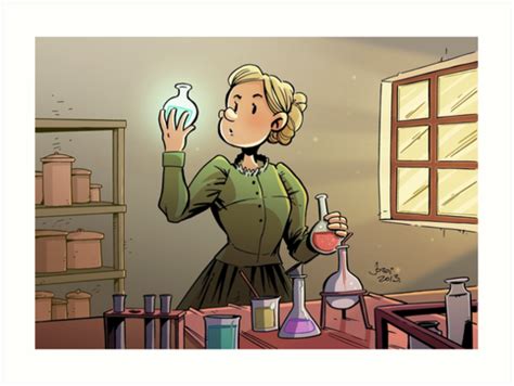 "Marie Curie Comic Cover" Art Prints by Jordibayarri | Redbubble