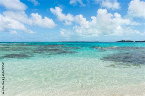 Beautiful beach in Los Roques archipelago, one of the most Stock Photo ...