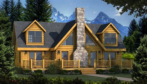 Grand Lake Log Home Plan by Southland Log Homes