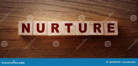 Nurture Word Written in Wooden Cubes. Soft Skills Education Concept ...