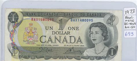 1973 Canadian One Dollar Bank Note