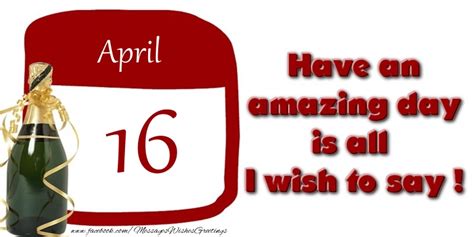 Greetings Cards of 16 April - Happy birthday 16 April ...