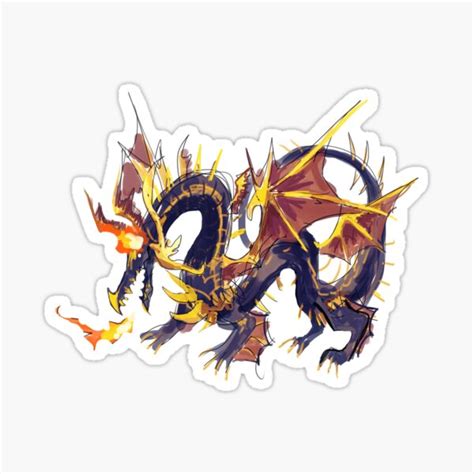 "midgardsormr" Sticker by demonrice | Redbubble