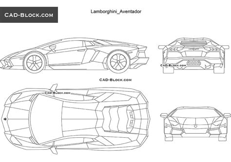 blueprint lamborghini aventador chassis plans Countach lamborghini ...