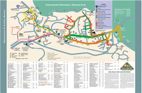 Downtown Gatlinburg Map Printable