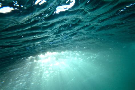 Free Images : sea, ocean, sunlight, underwater, sunbeams, wind wave ...