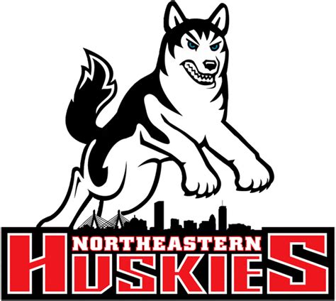 Northeastern Huskies Primary Logo History | A husky, College logo ...